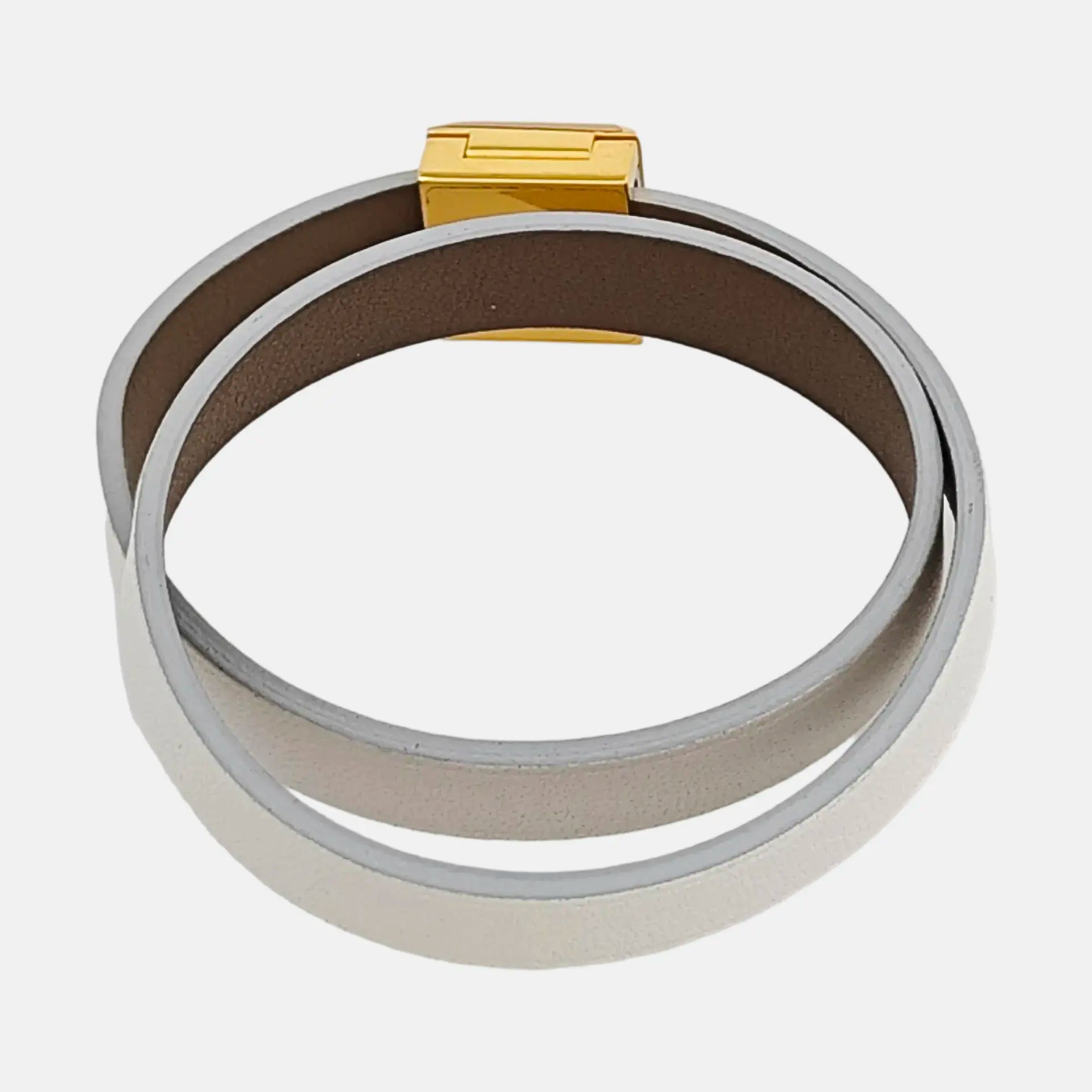 Leather Gray Bracelet