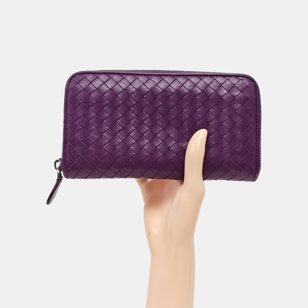 Lambskin Wallet Purple