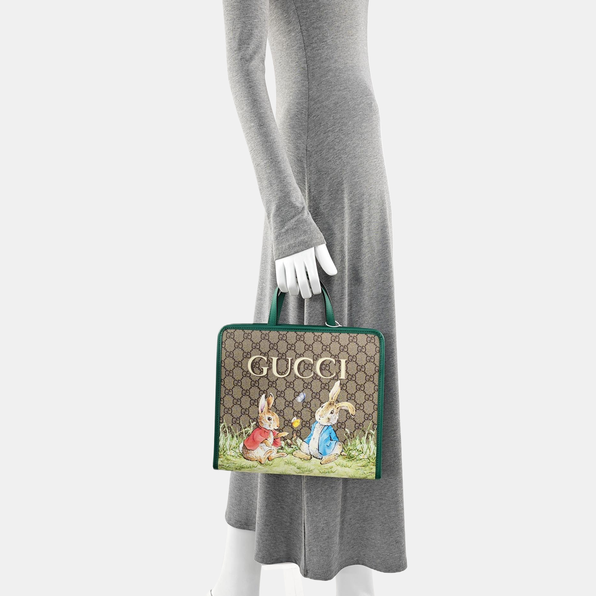 Monogram Coated Canvas Tote Bag Beige