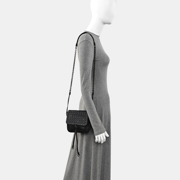 Calfskin Shoulder Bag Black