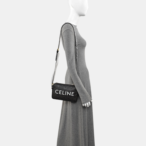 TRIOMPHE Medium Coated Canvas Black