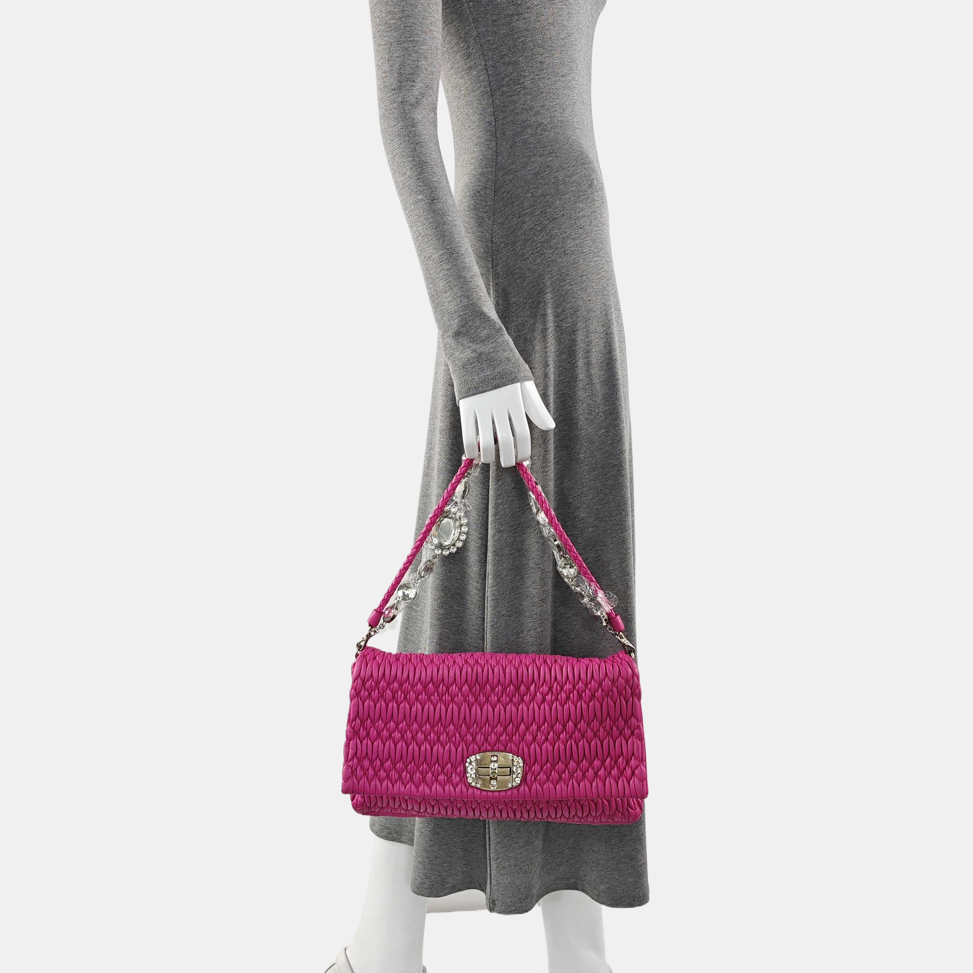 Crystal Quilted Lambskin Red