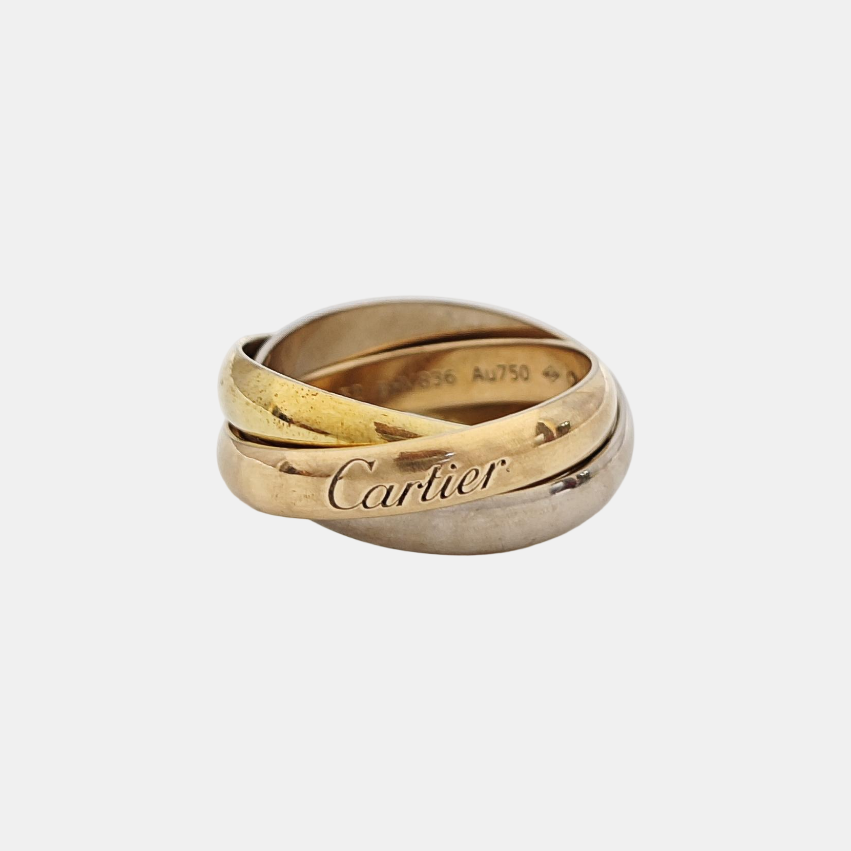 TRINITY 18k White Gold Multicolor Ring EU 52
