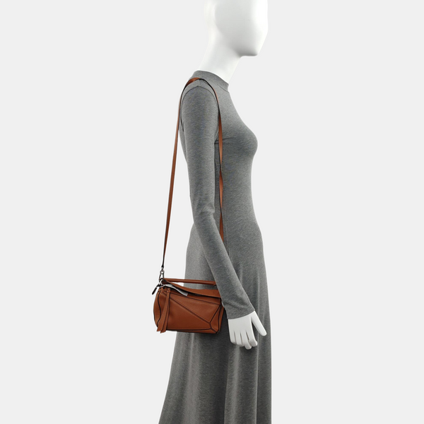Puzzle Mini Calfskin Brown