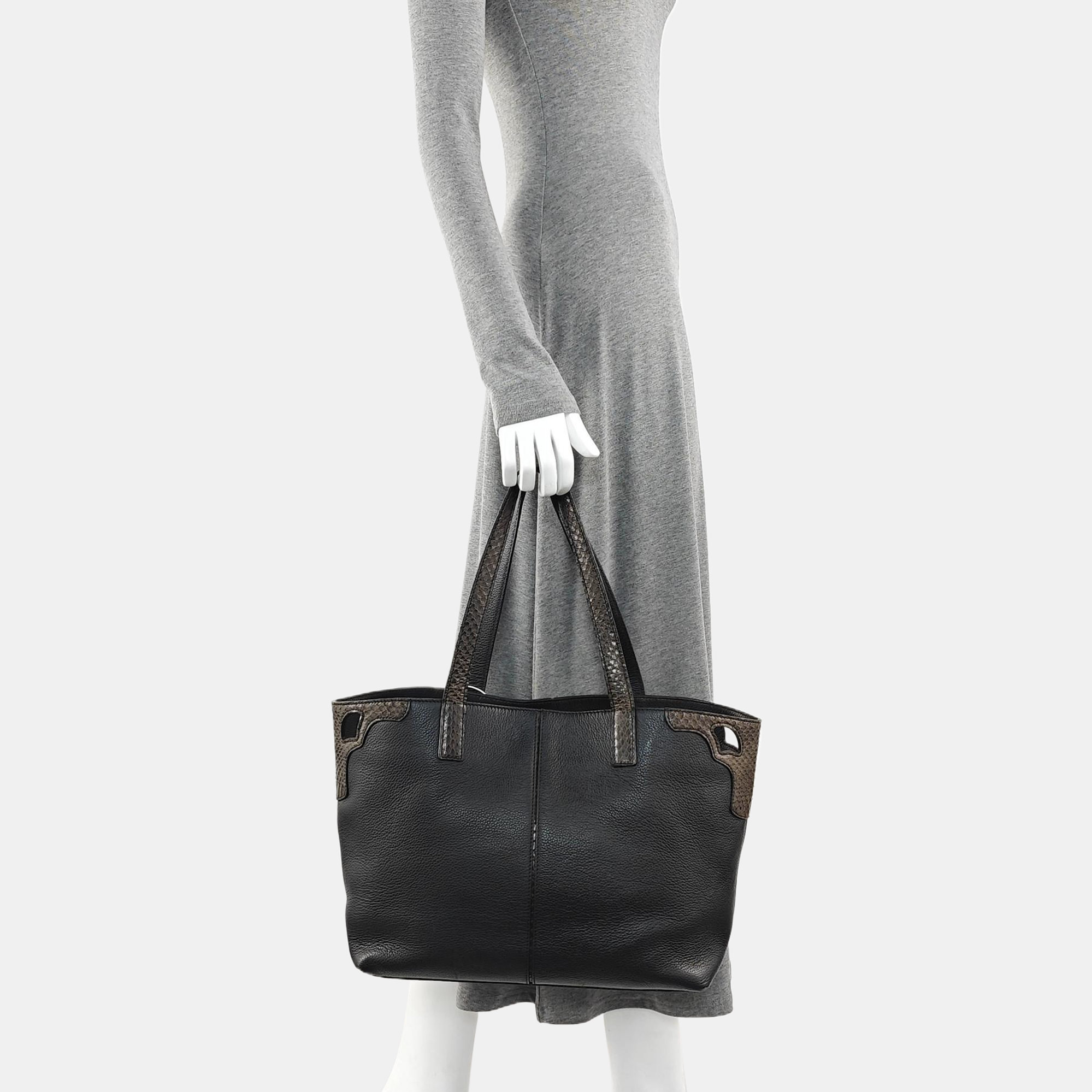 Calfskin Tote Bag Black