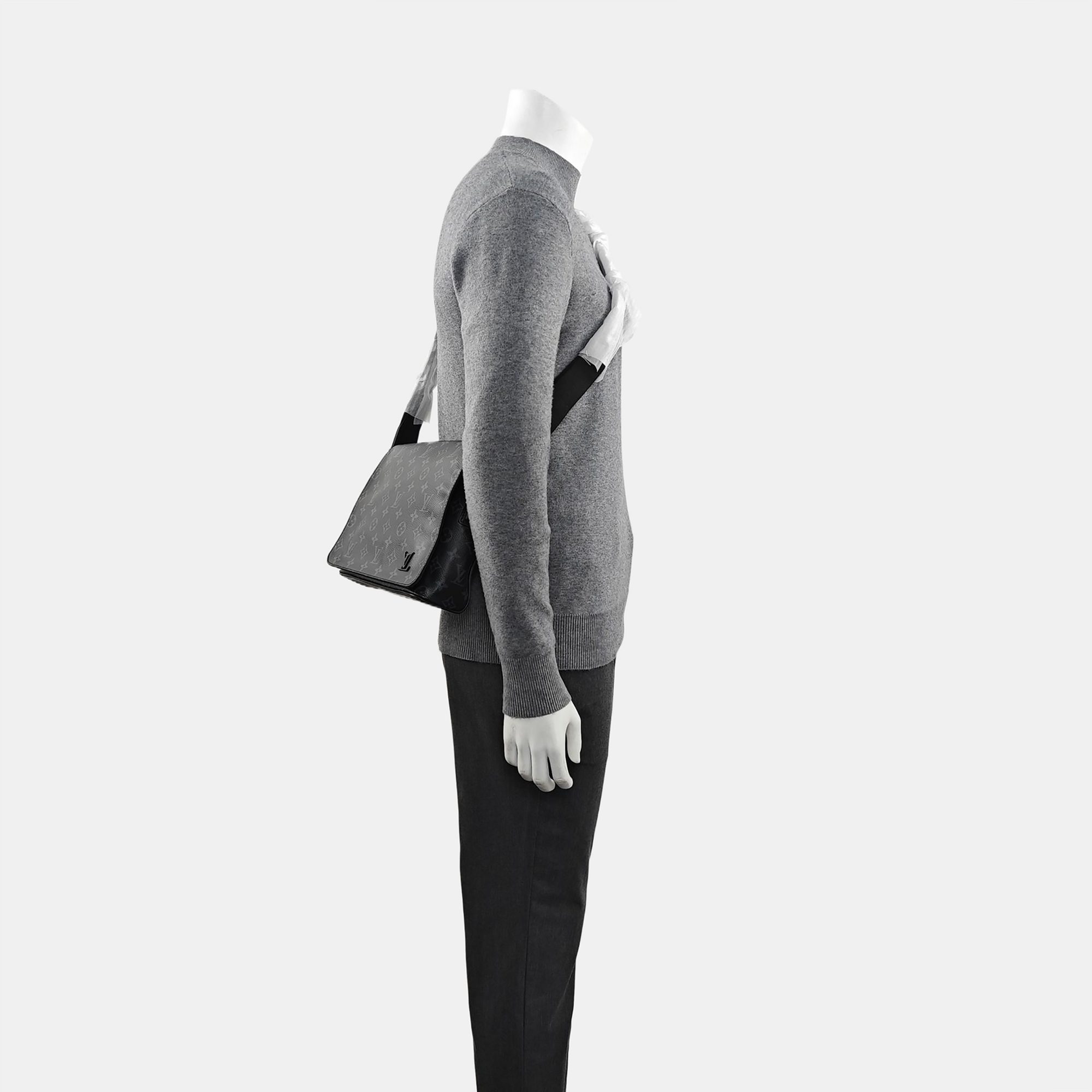 DISTRICT PM Monogram Coated Canvas Gray