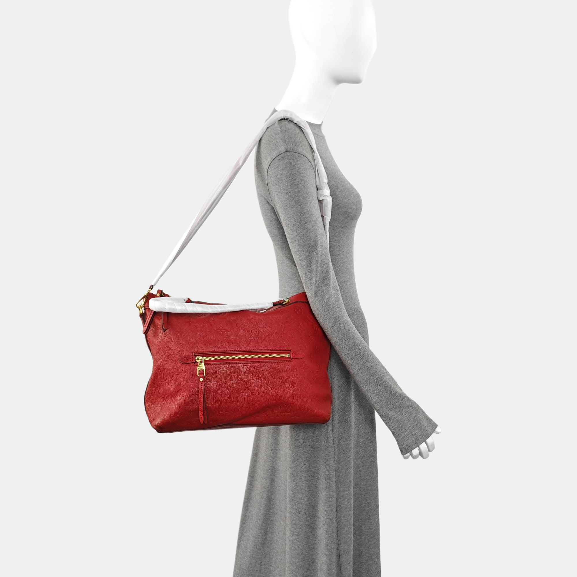 BASTILLE Monogram Calfskin Red