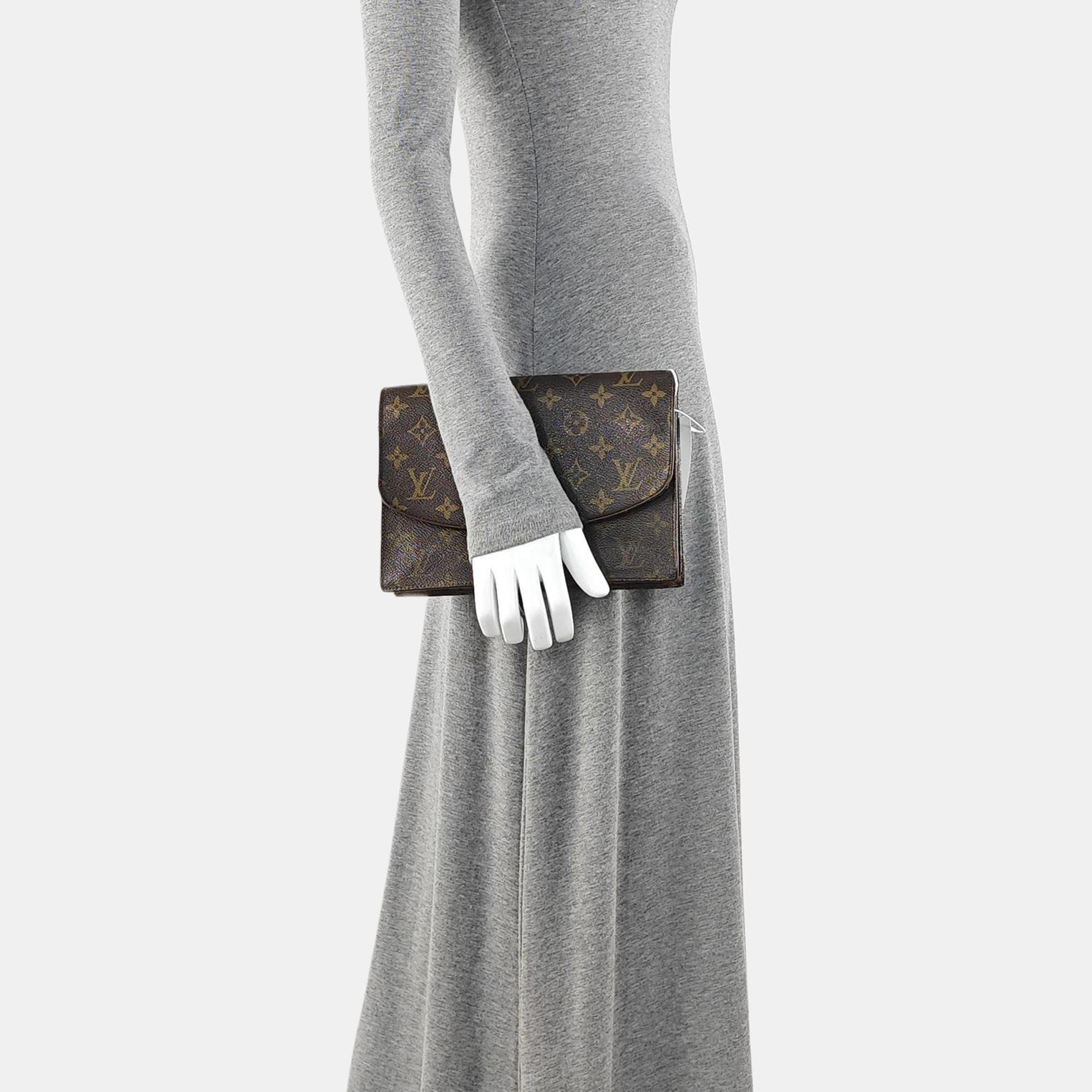 POCHETTE RABAT Monogram Coated Canvas Brown