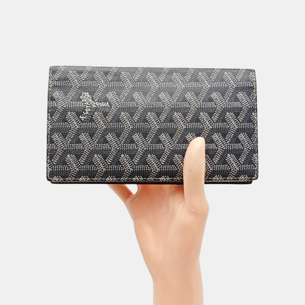 RICHELIEU Coated Canvas Gray Wallet