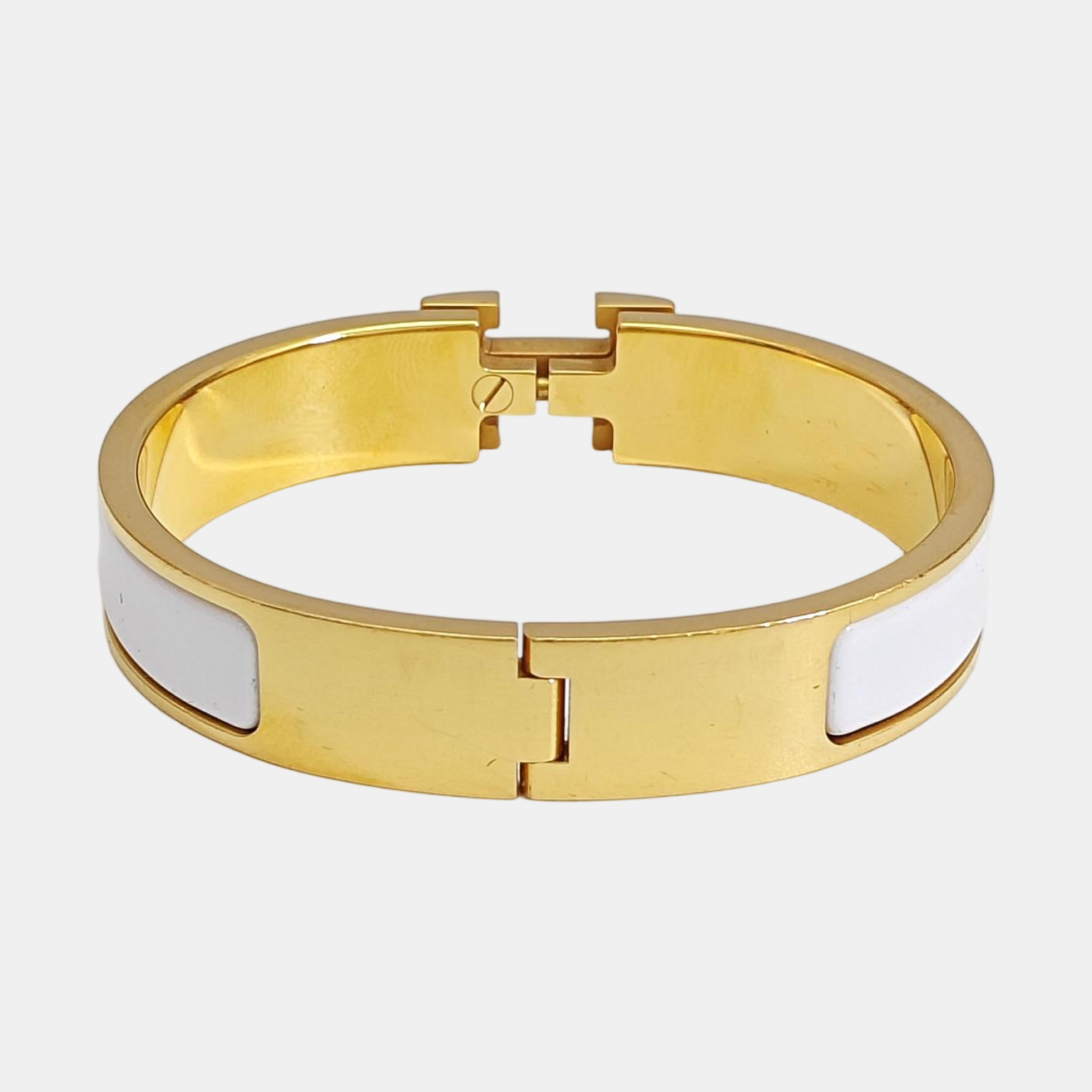 Clic H Metal Gold Bangle