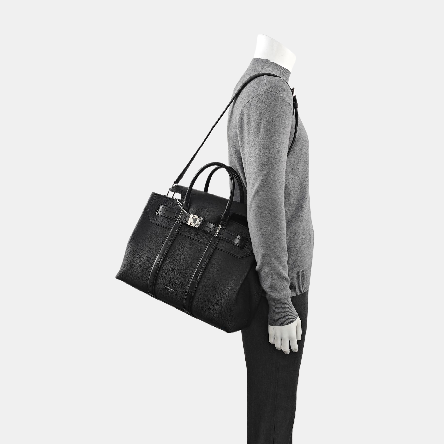 GEORGES MM Calfskin Black