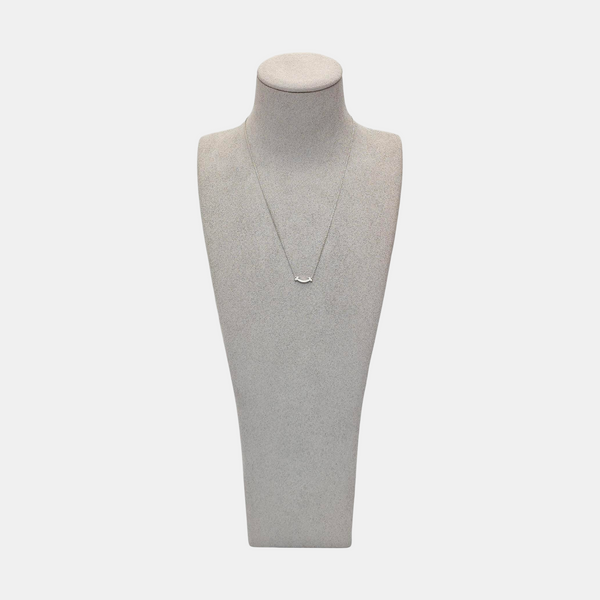 Tiffany T 18k White Gold Silver Necklace