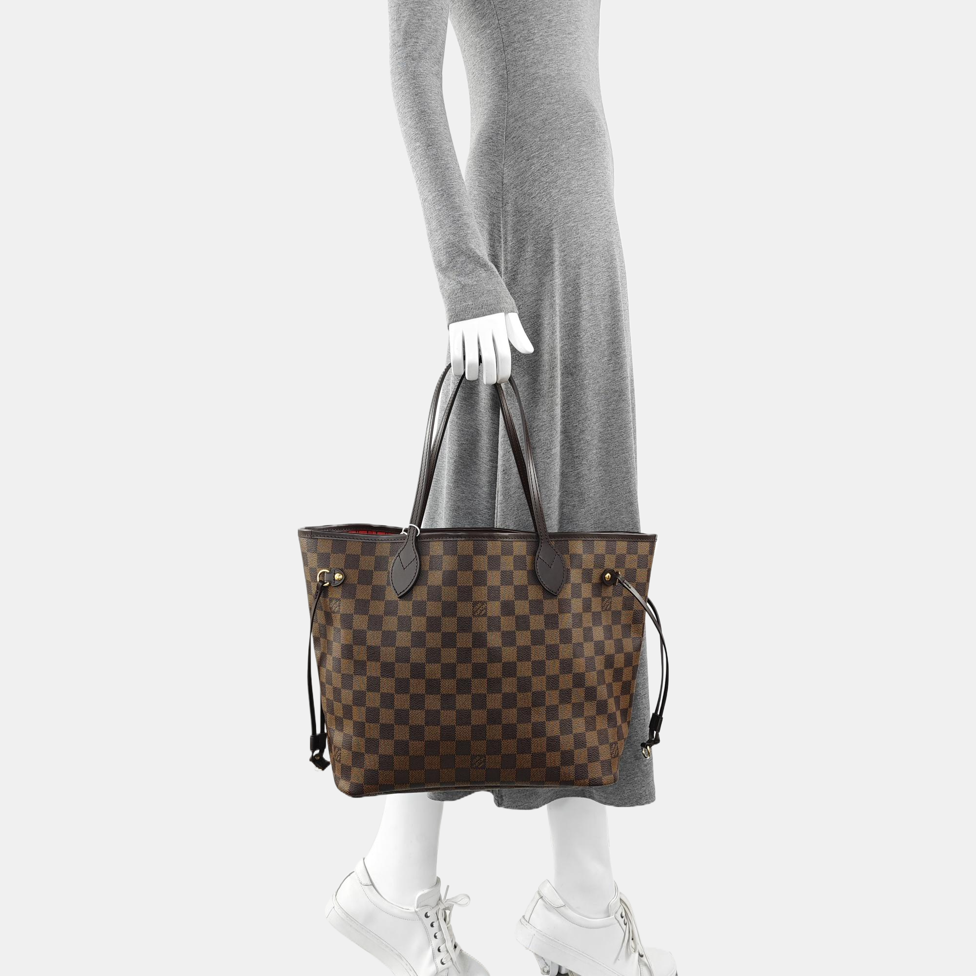 NEVERFULL MM Damier Ebene Coated Canvas Brown
