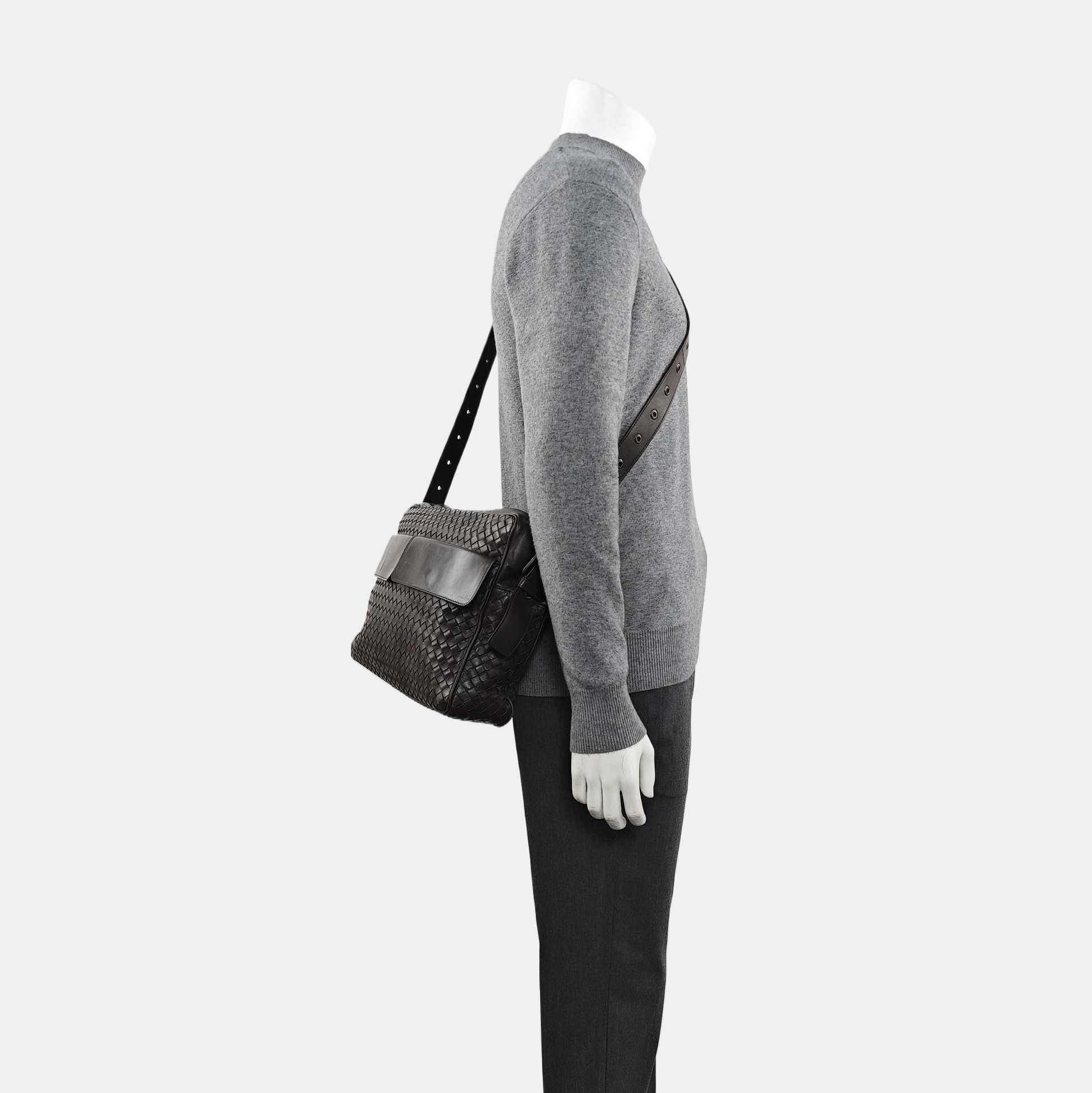 Calfskin Shoulder Bag Brown