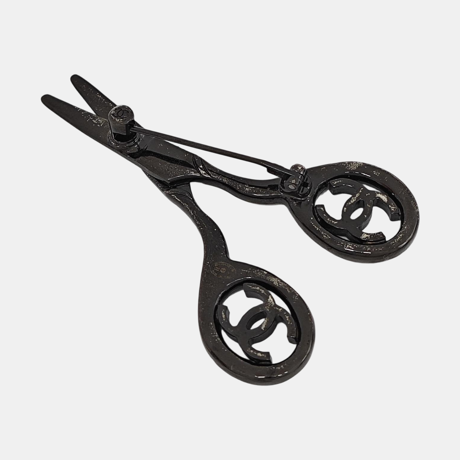 Metal Gray Brooch