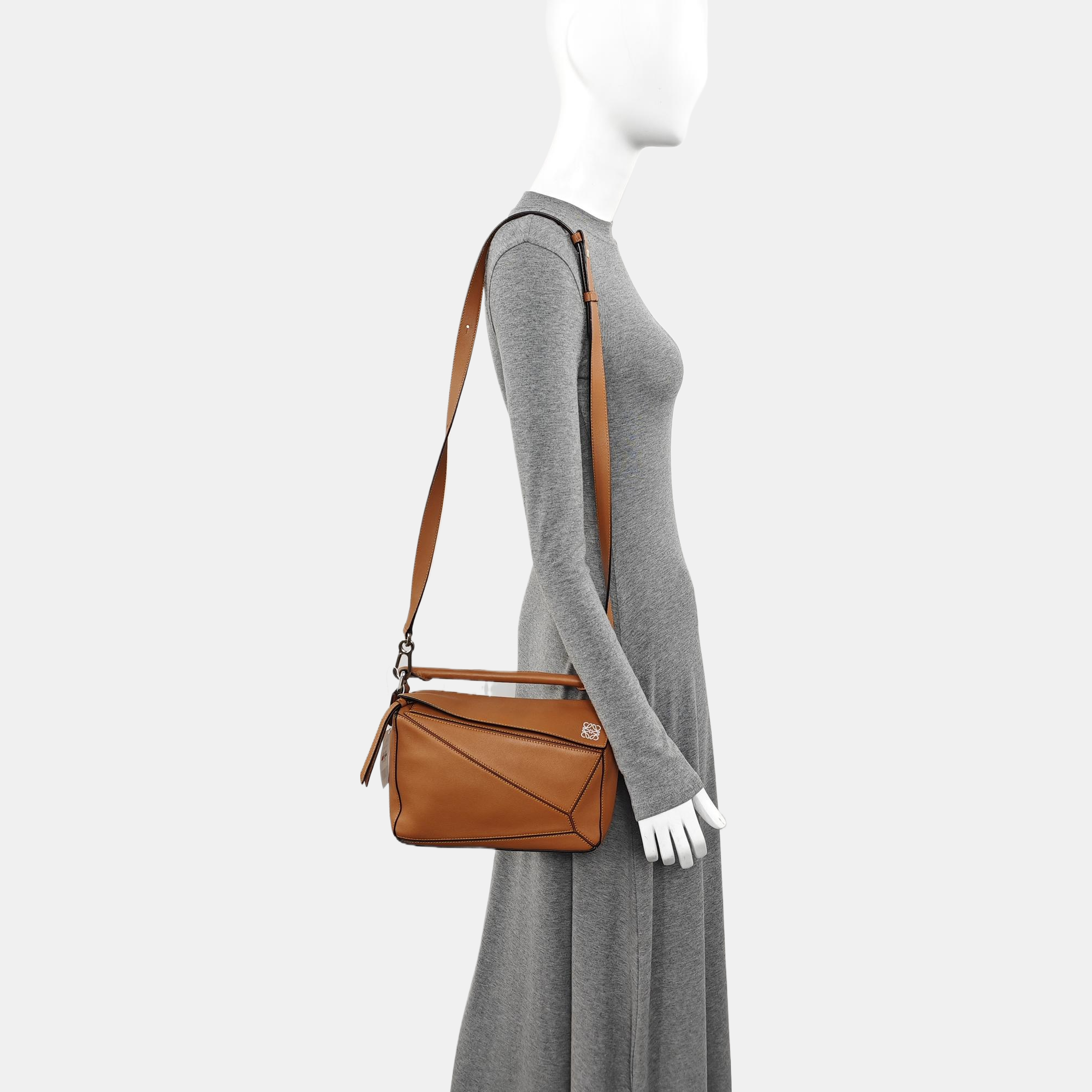 Puzzle Small Calfskin Brown
