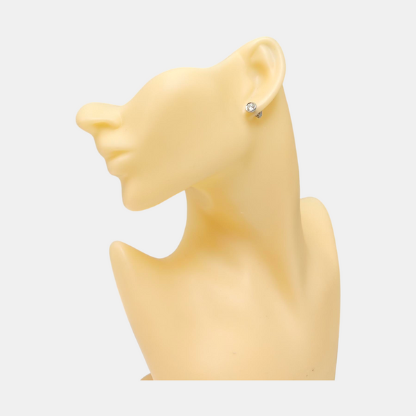 Platinum 950 Silver Stud Earrings
