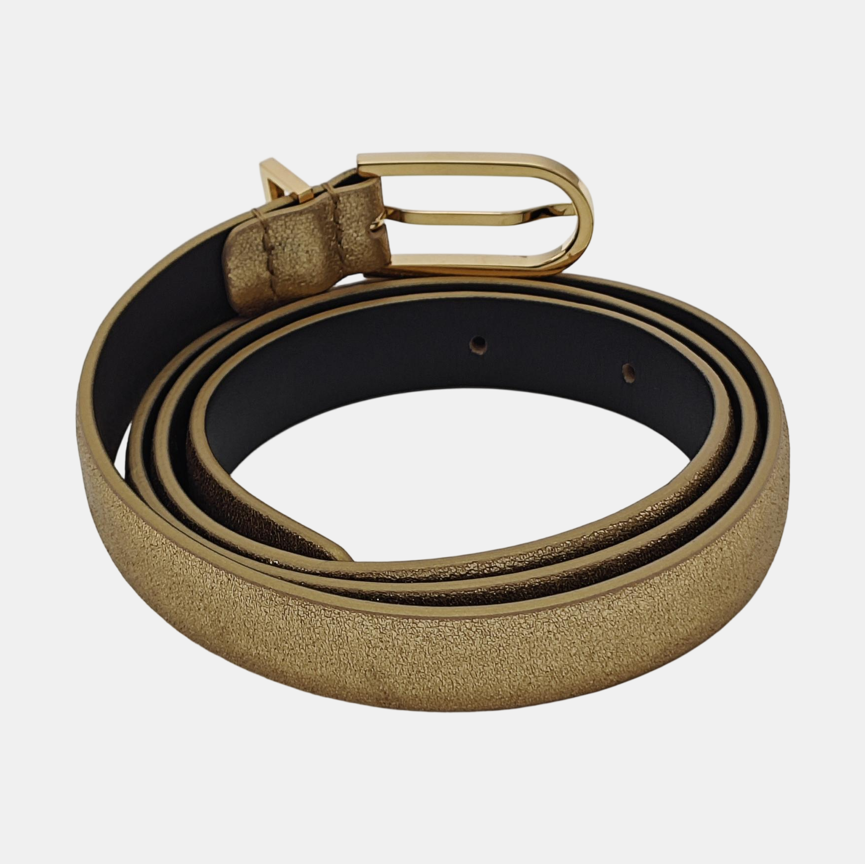 Leather Belt Gold