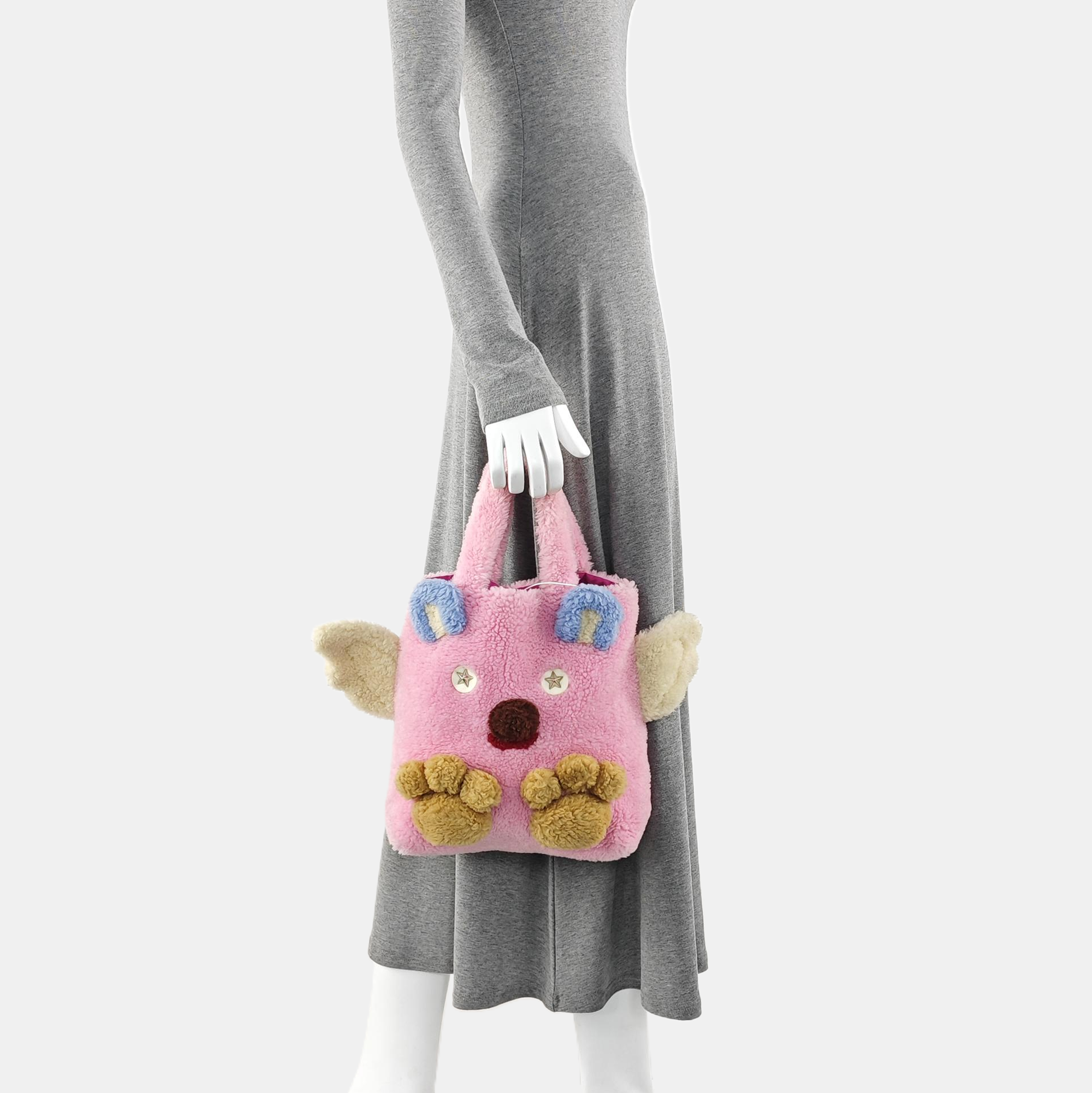Children’s GG Bucket Sheepskin Pink