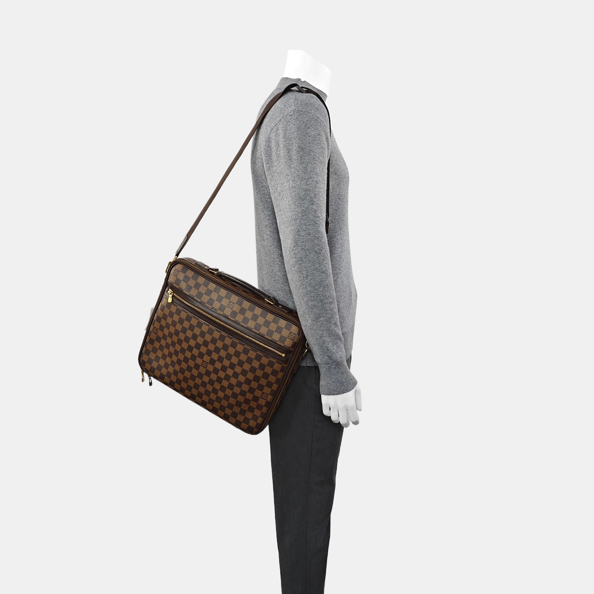 SABANA Damier Ebene Coated Canvas Brown
