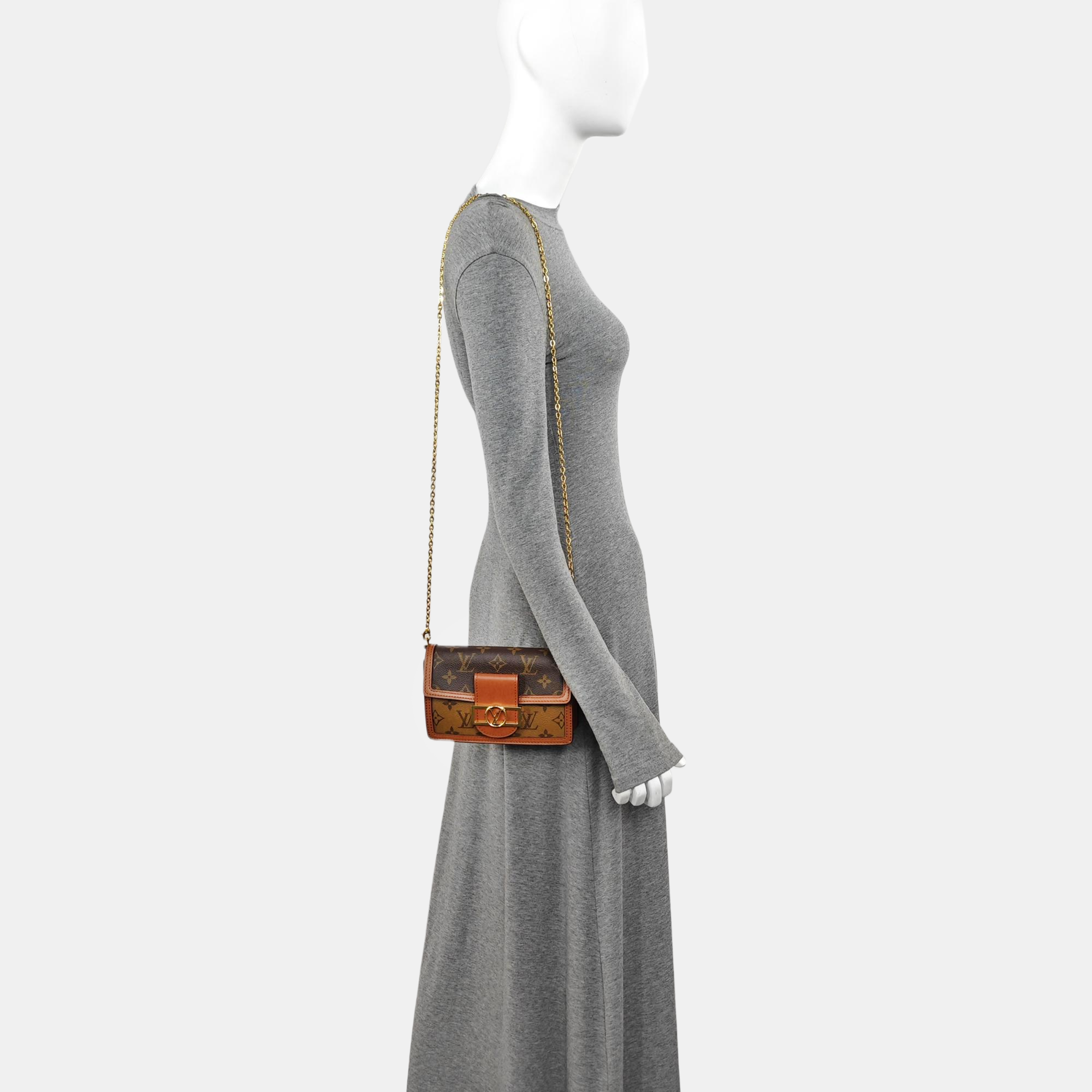 DAUPHINE WOC Monogram Coated Canvas Brown