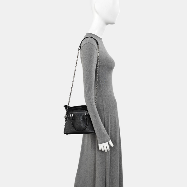 Calfskin Shoulder Bag Black