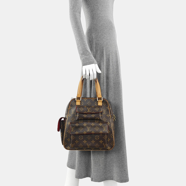 EXCENTRI-CITE Monogram Coated Canvas Brown