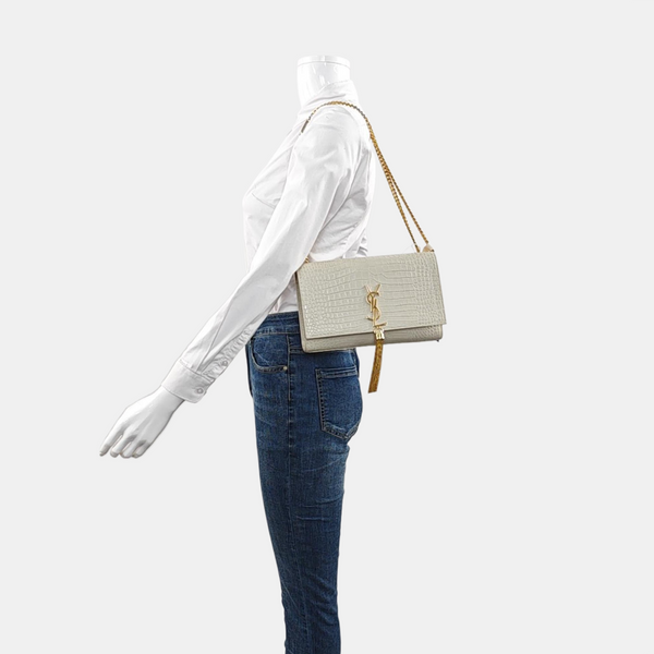 KATE Medium Calfskin White