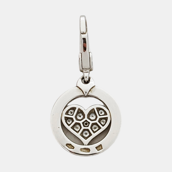 18k White Gold Silver Pendant
