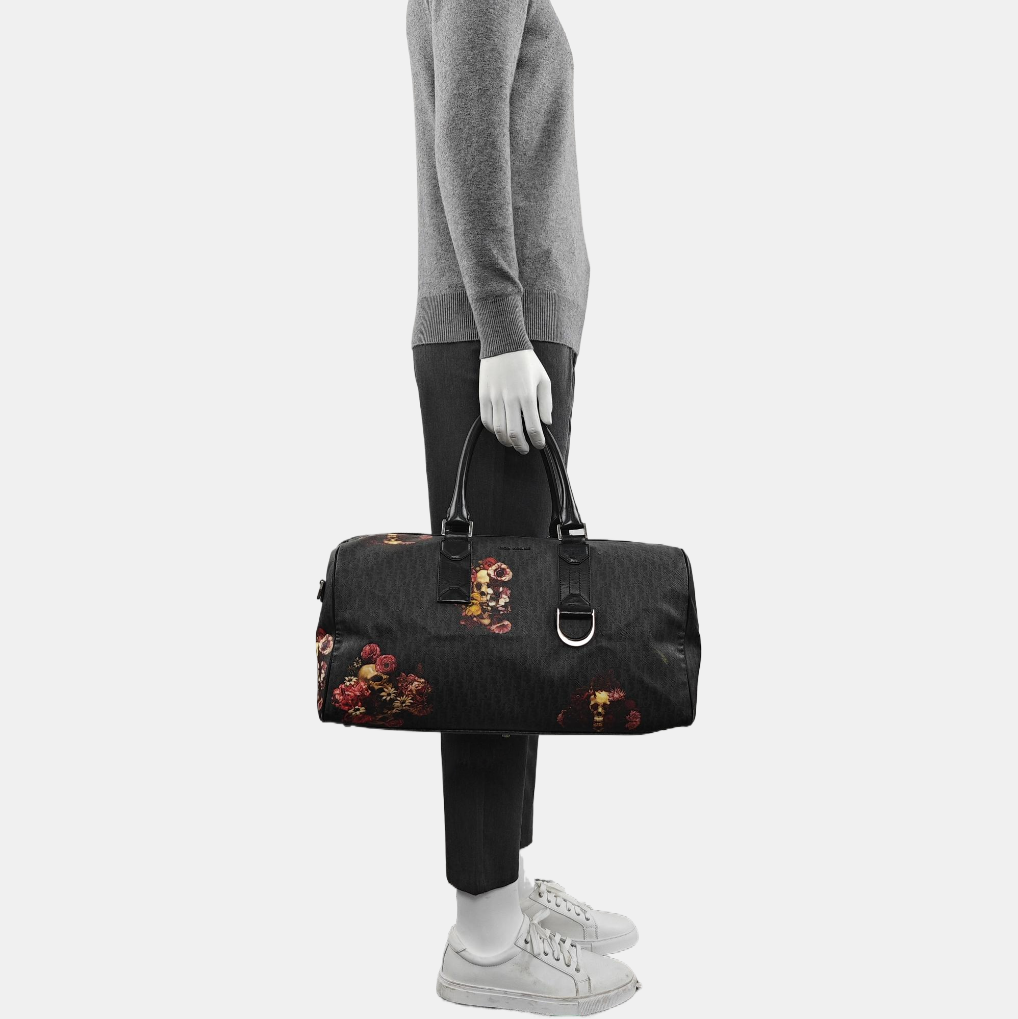 Coated Canvas Top Handle Bag Multicolor