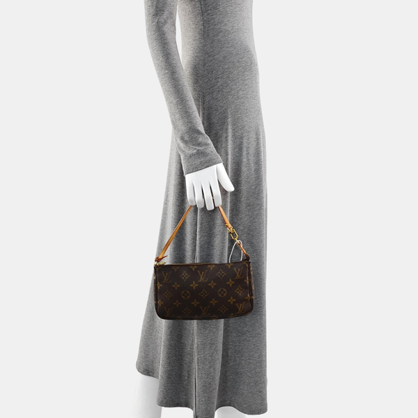 ACCESSOIRES Monogram Coated Canvas Brown