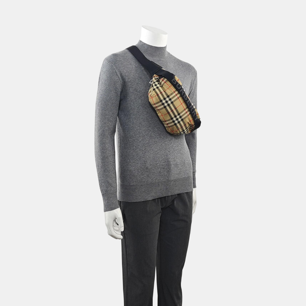 Fabric Belt Bag Brown