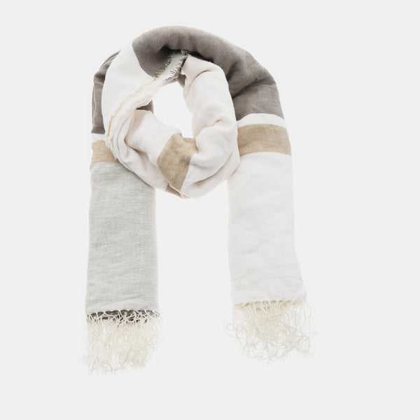 White Cotton Scarf