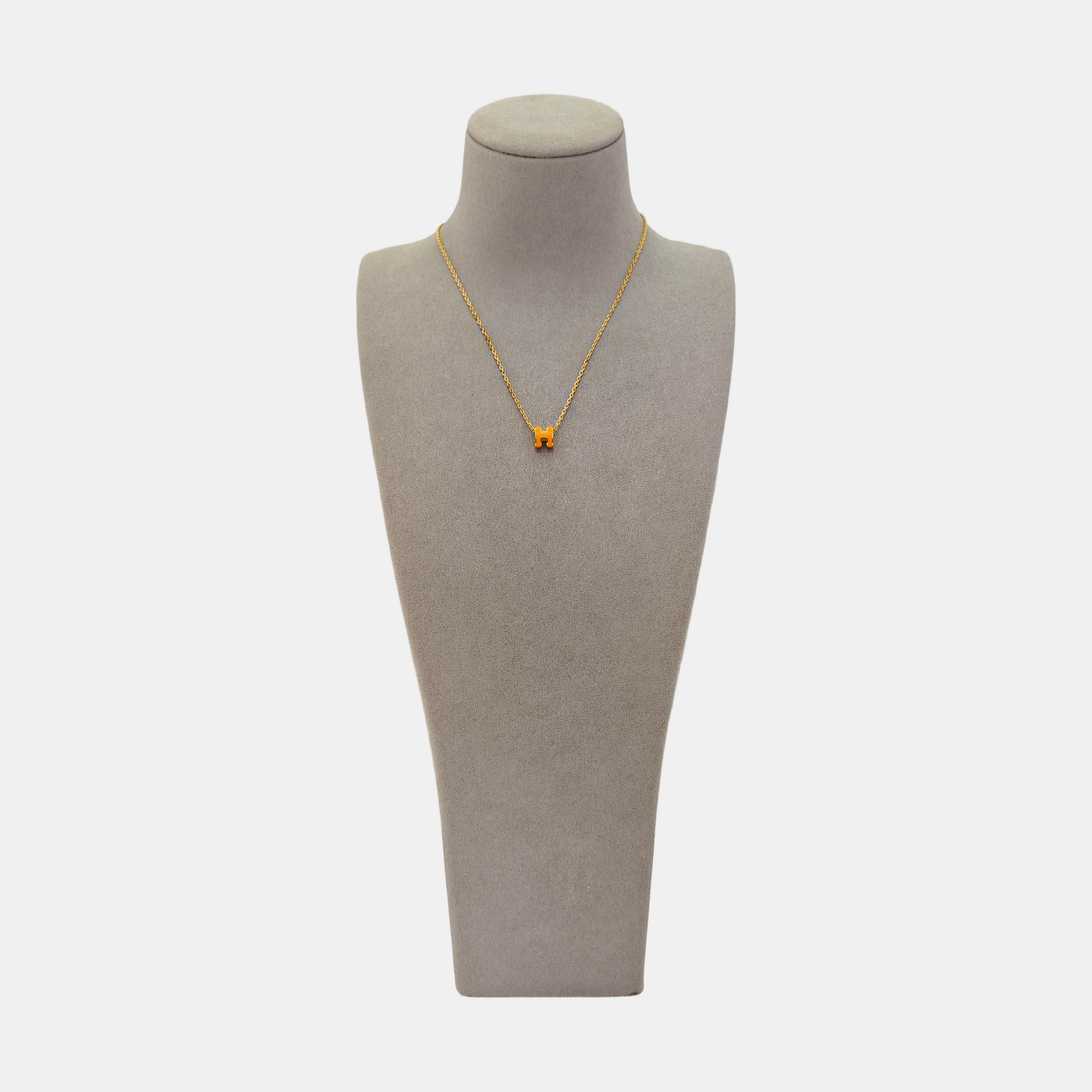 Pop H Metal Rose Gold Necklace