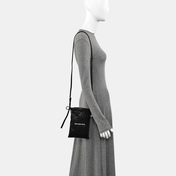 Calfskin Shoulder Bag Black