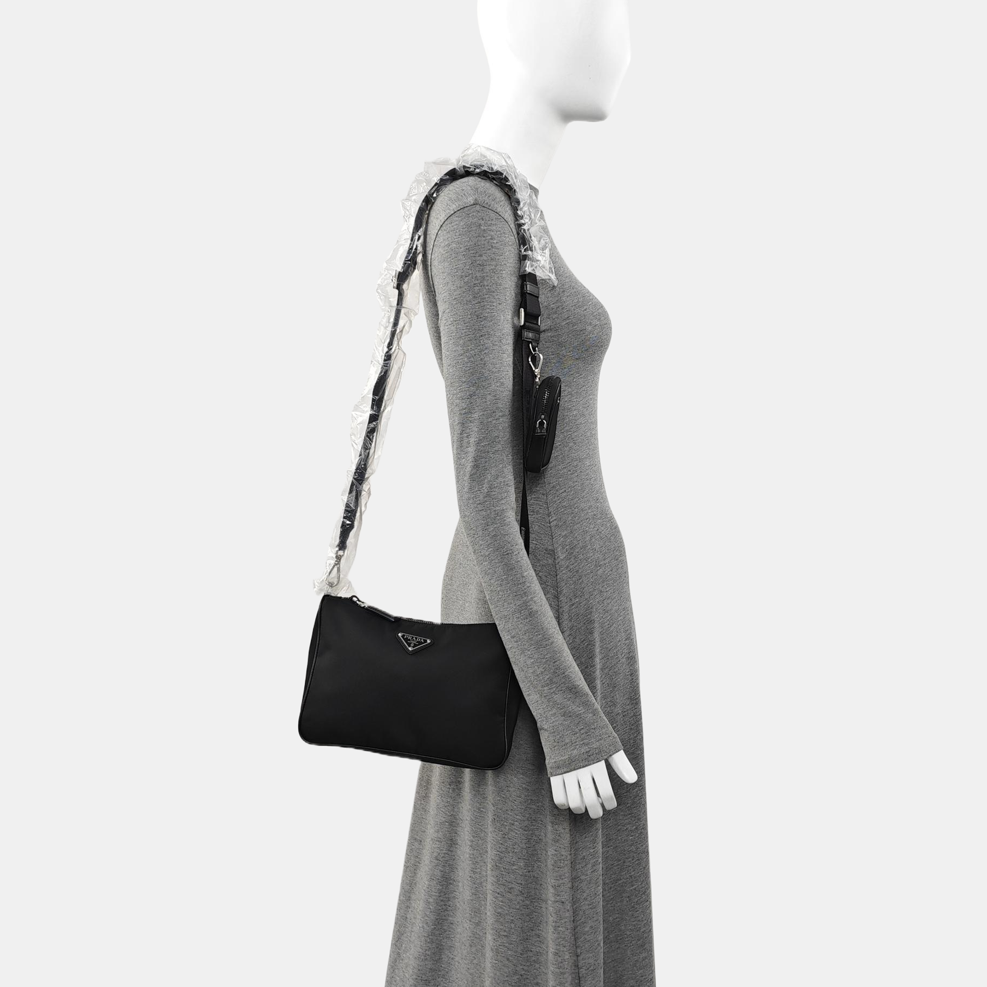 Nylon Crossbody Bag Black