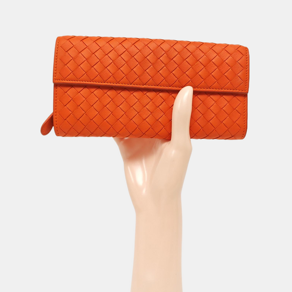Calfskin Wallet Orange