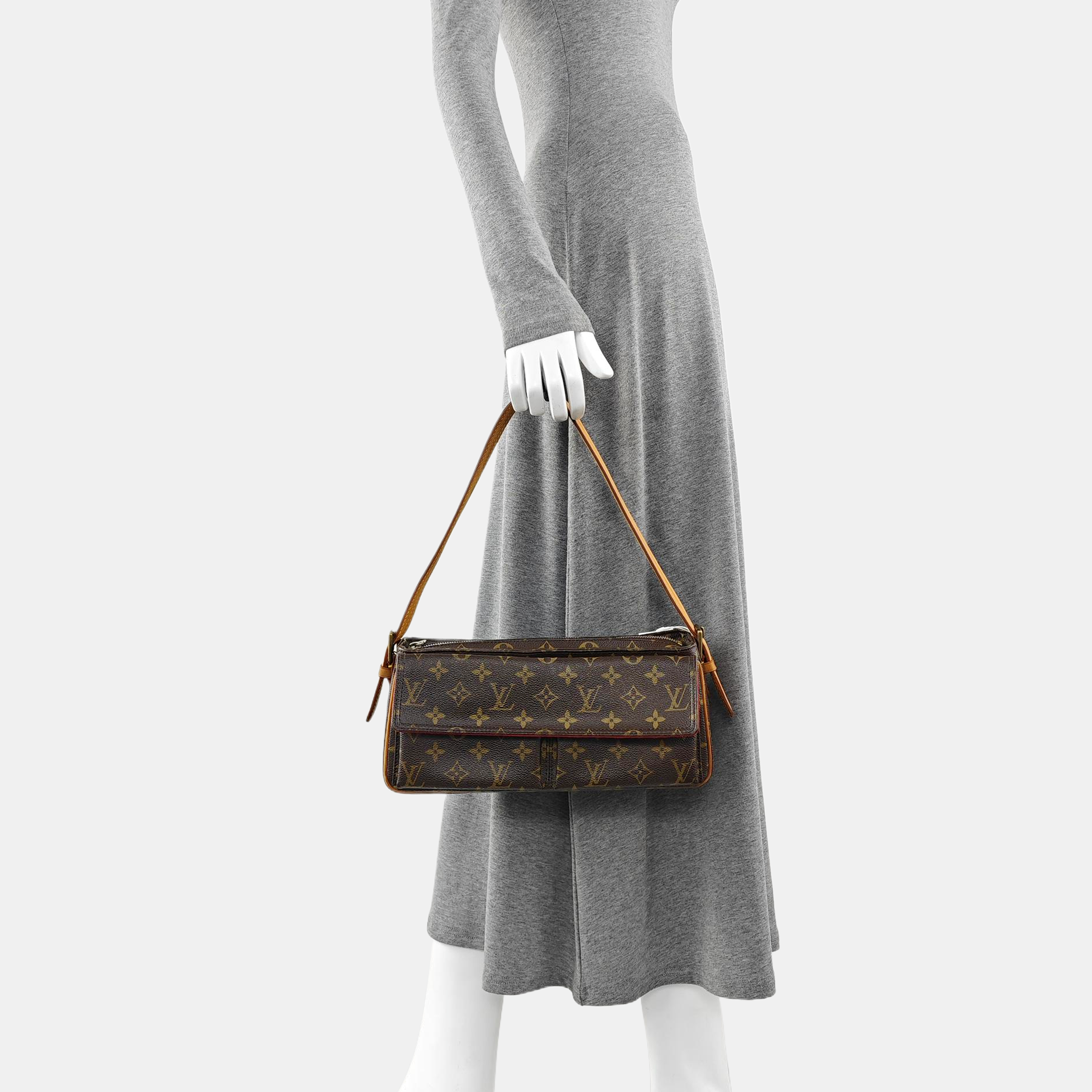 VIVA CITE Monogram Coated Canvas Brown
