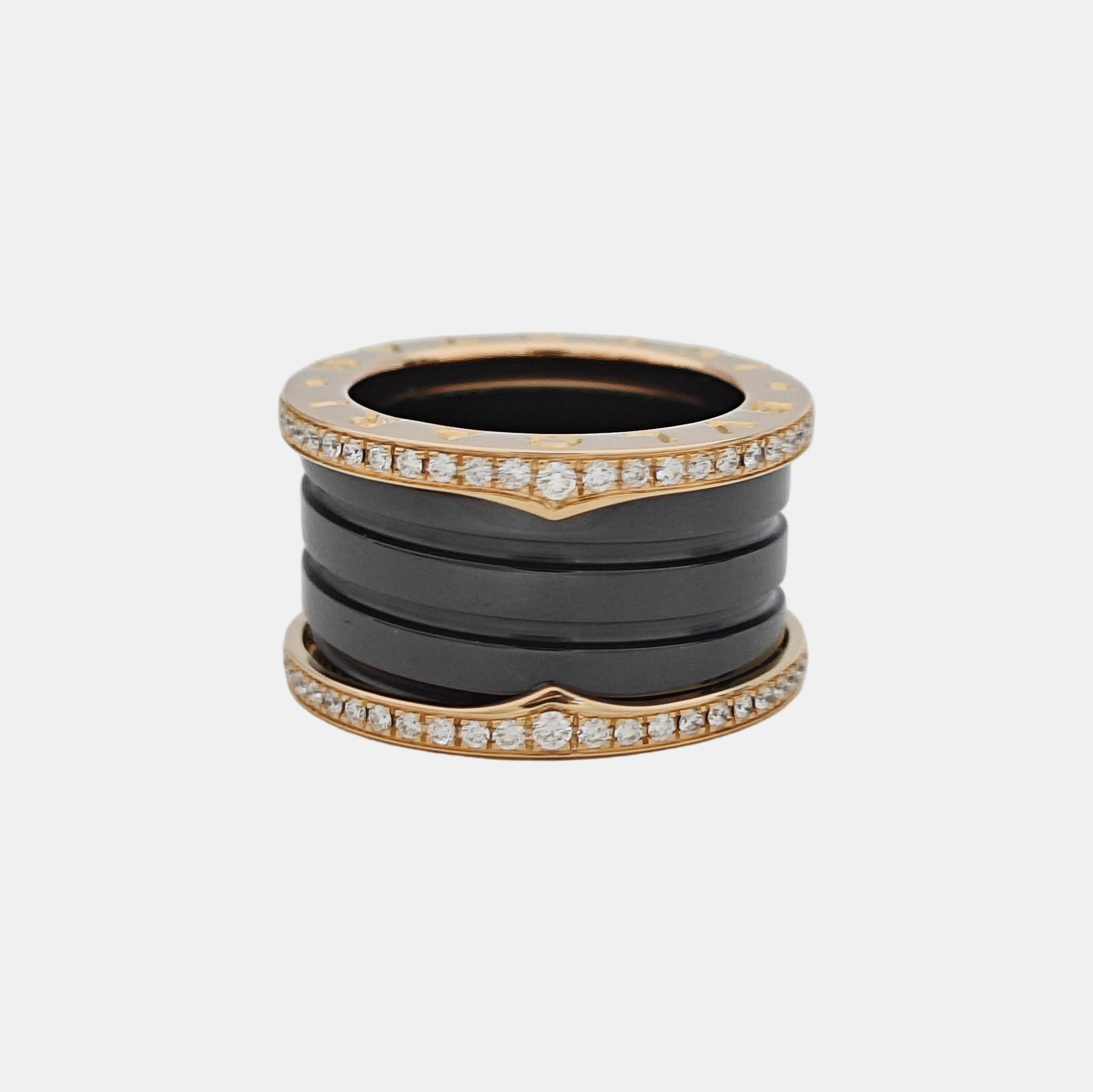 B.ZERO1 18k Rose Gold Ring EU 49