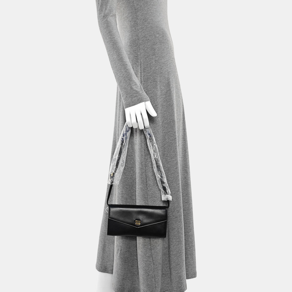 Calfskin Shoulder Bag Black