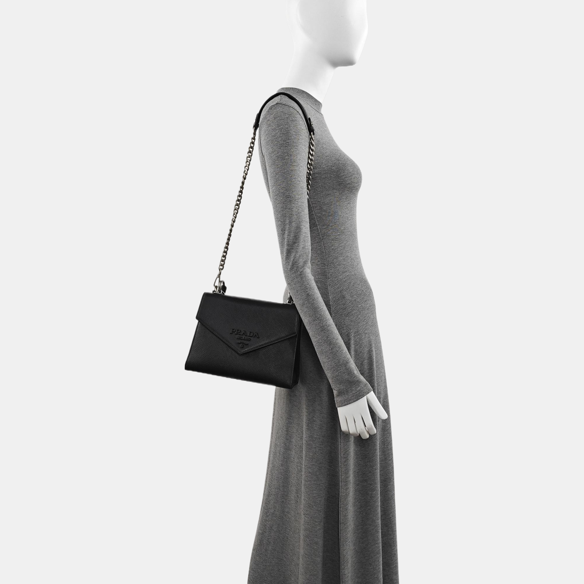 Monochrome Saffiano Calfskin Black