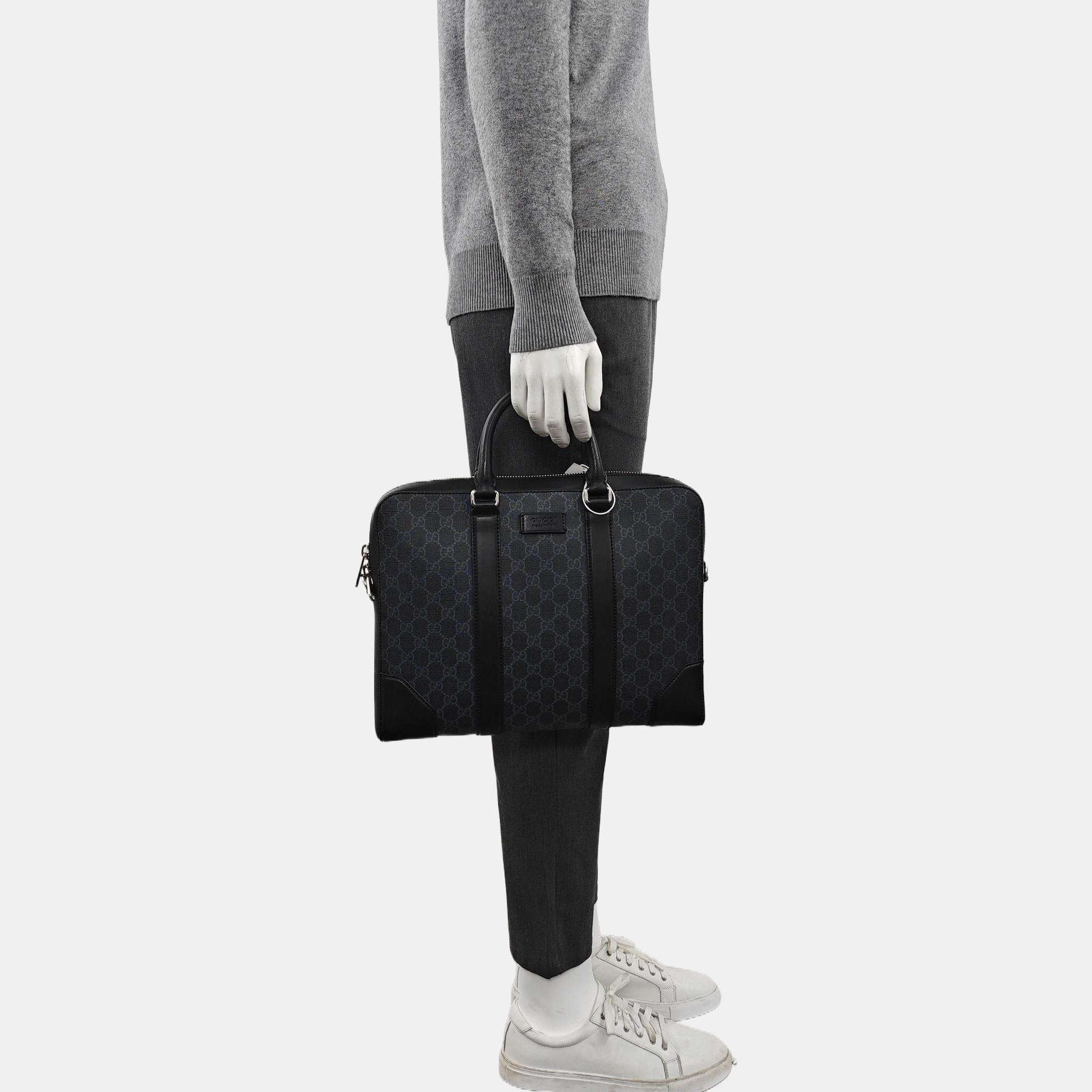 GG Imprime Monogram Coated Canvas Black