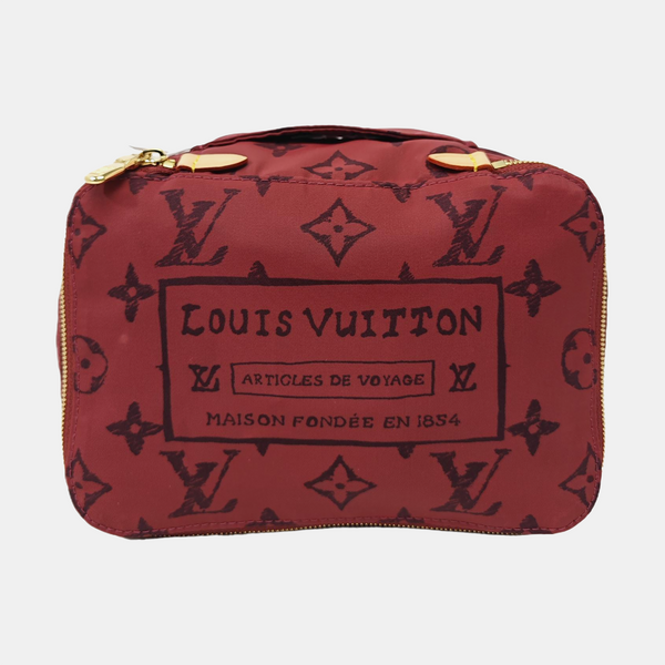 CUBE DE RANGEMENT PM Monogram Nylon Red