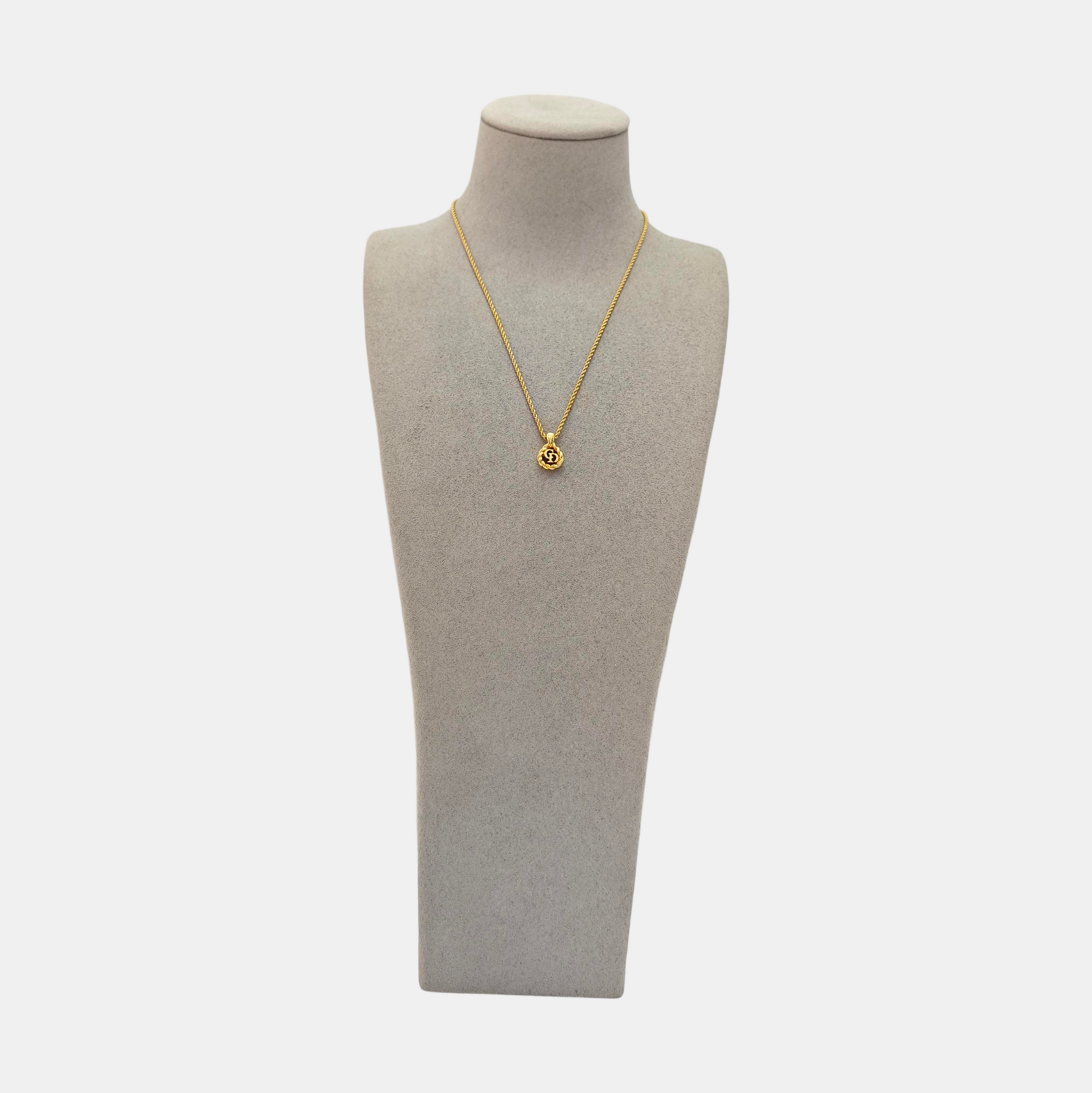 Petit CD Metal Gold Necklace