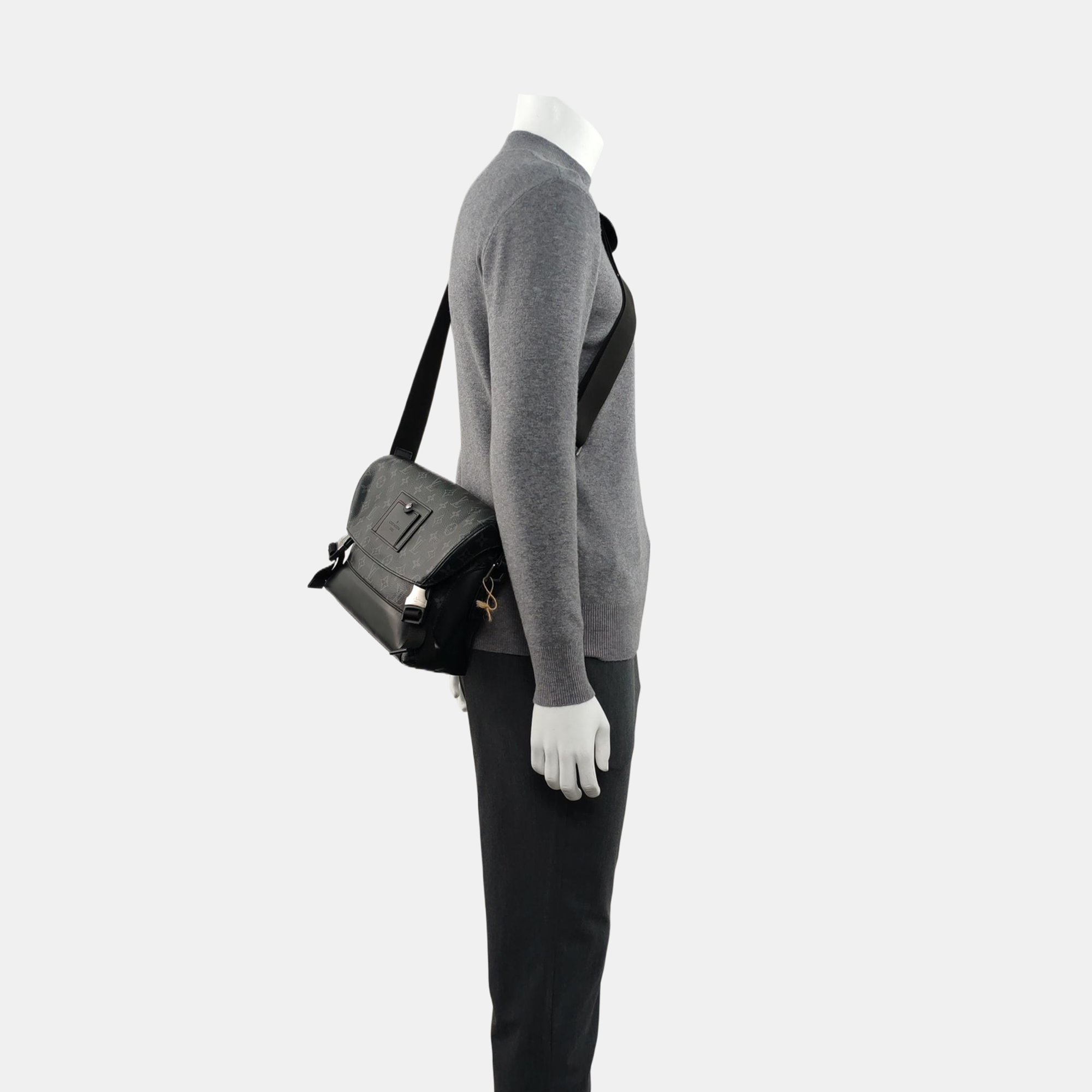 VOYAGER PM Monogram Coated Canvas Black