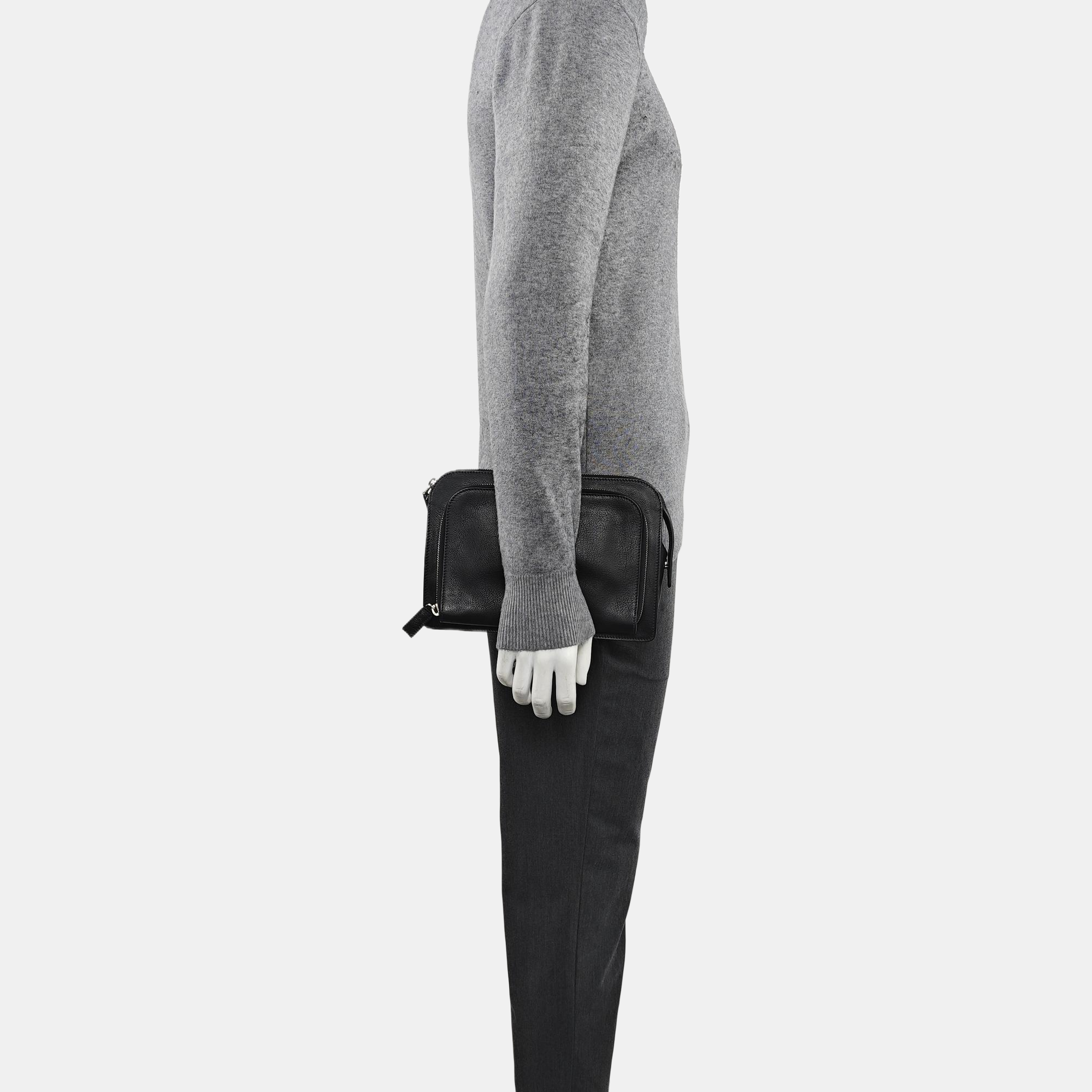 Calfskin Clutch Black