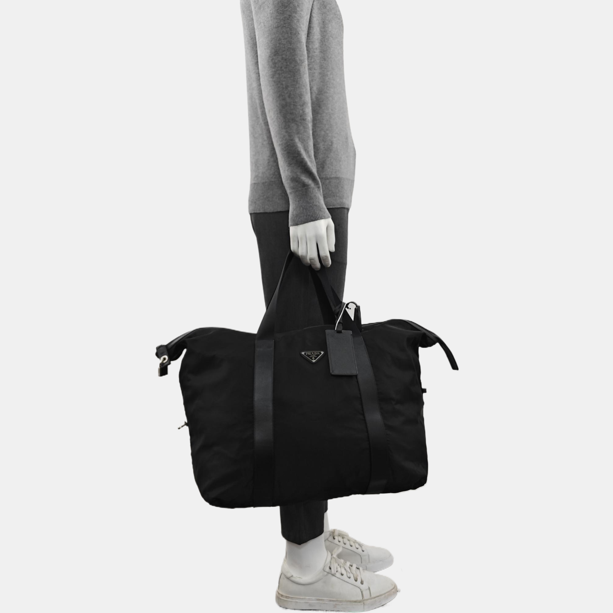 Nylon Tote Bag Black