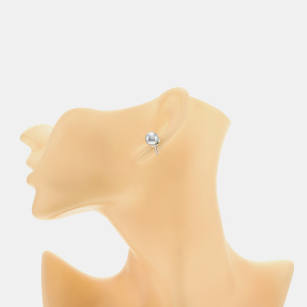 Pearl Blue Clip On Earrings