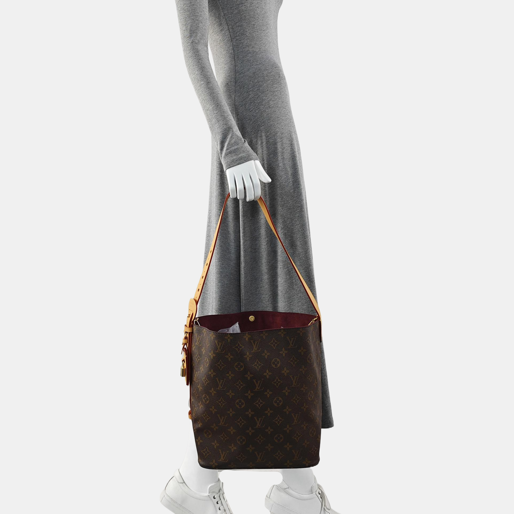 ALL IN GM Monogram Coated Canvas Brown