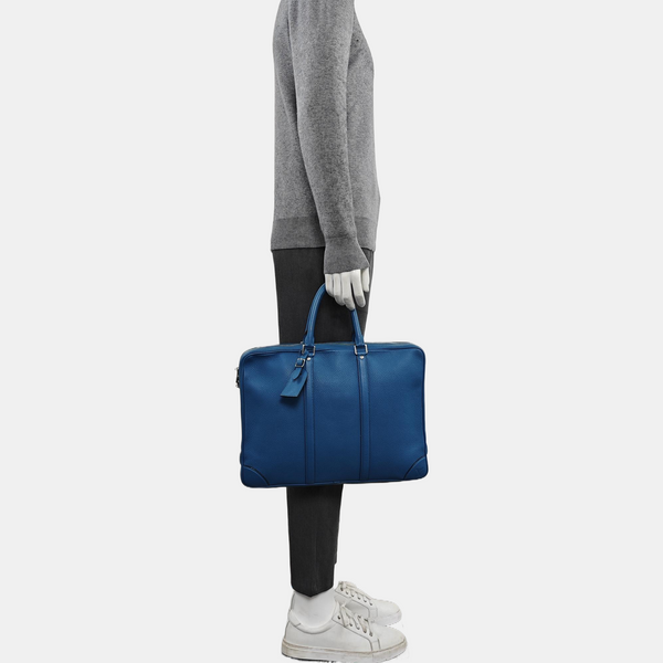 PORTE-DOCUMENTS Calfskin Blue